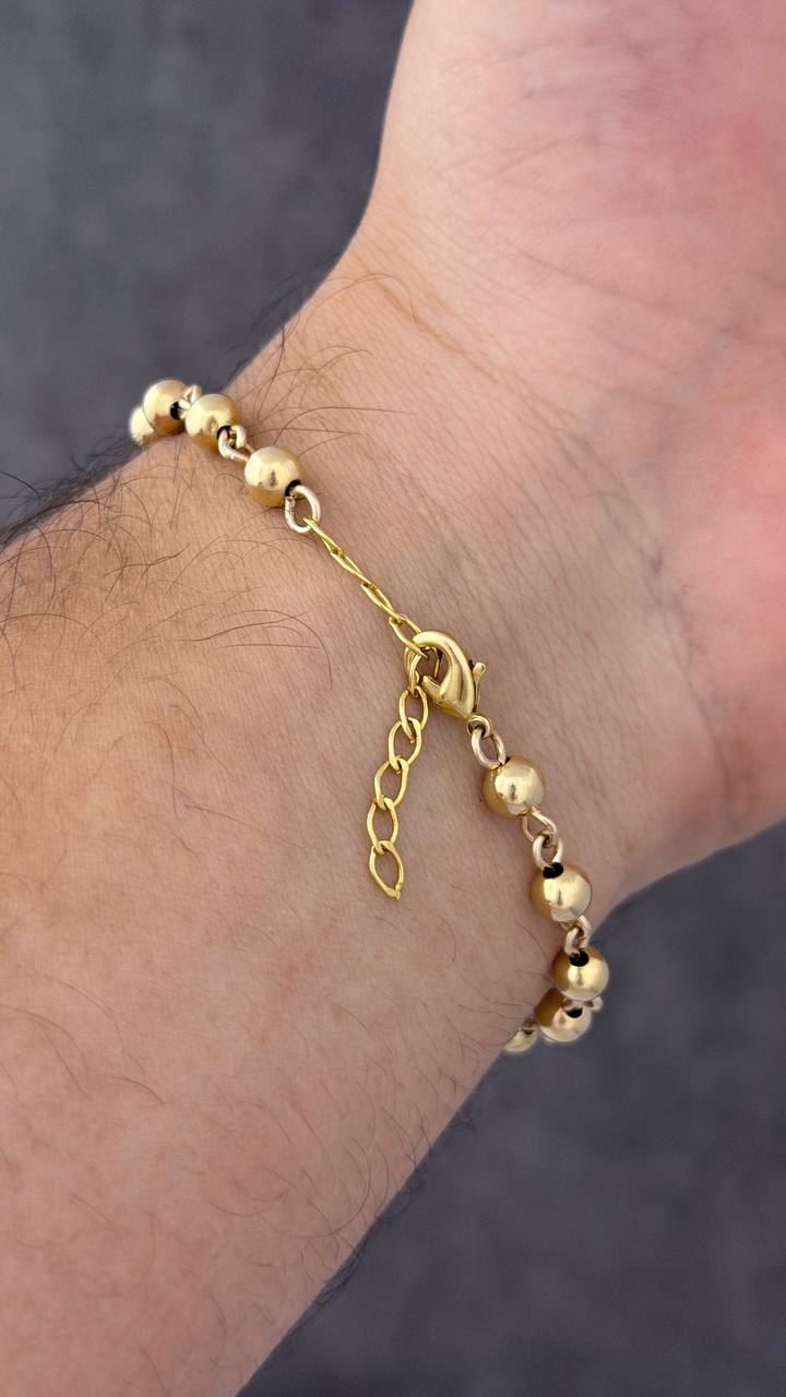 PULSERA EN ALAMBRE CON BALIN LISO #5