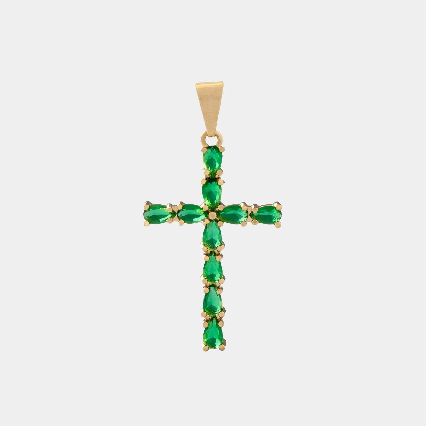 Dije Cruz Emerald