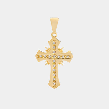 Dije Cruz Sagrada Circonias Cristal