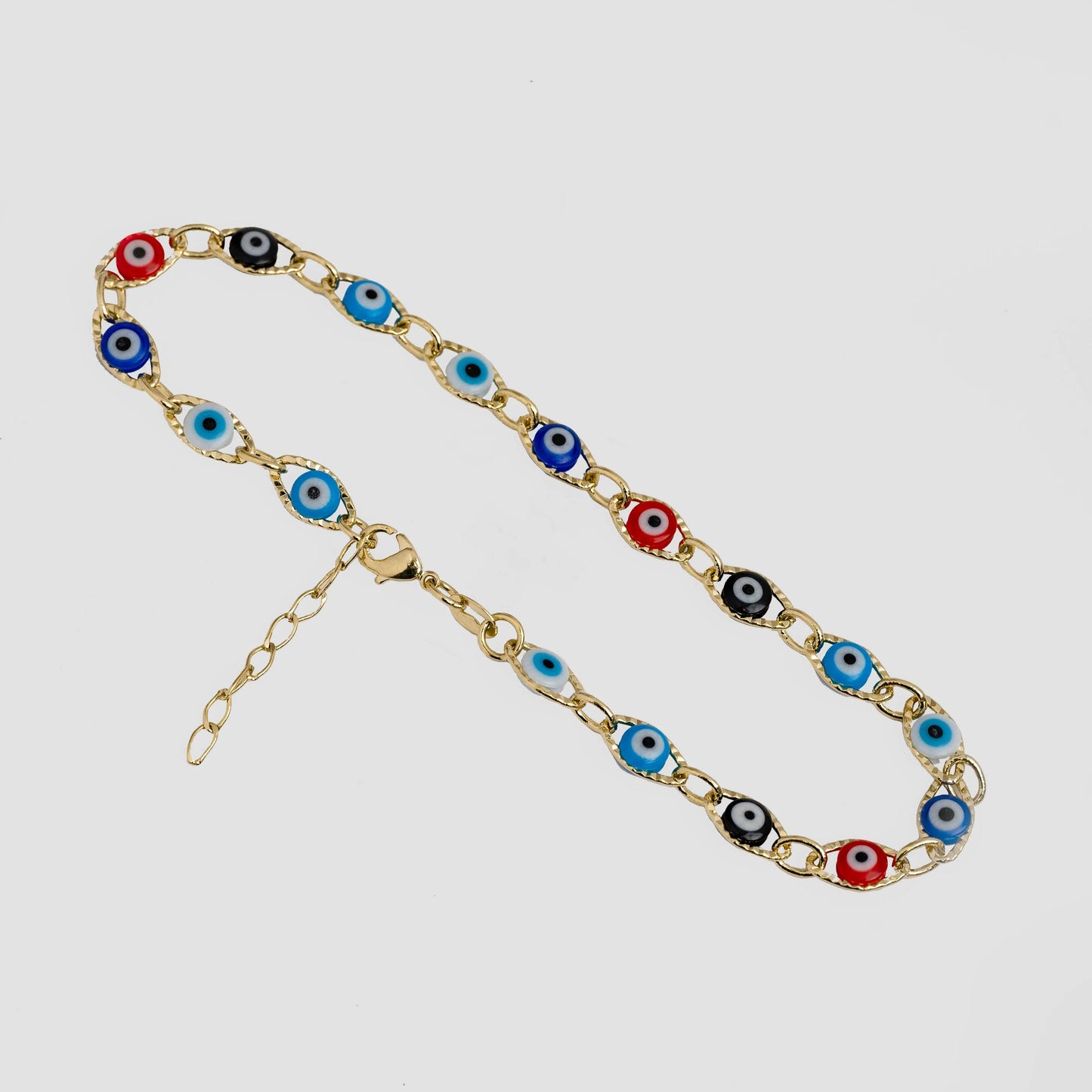Tobillera Ojo Turco Multicolor 23 Cms + 2 Cms  Extensor