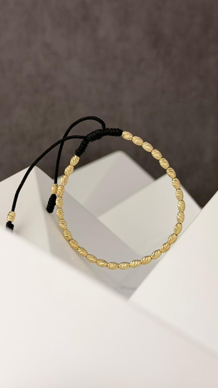 PULSERA TEJIDA ORO LAMINADO IT FULL BARRIL #5