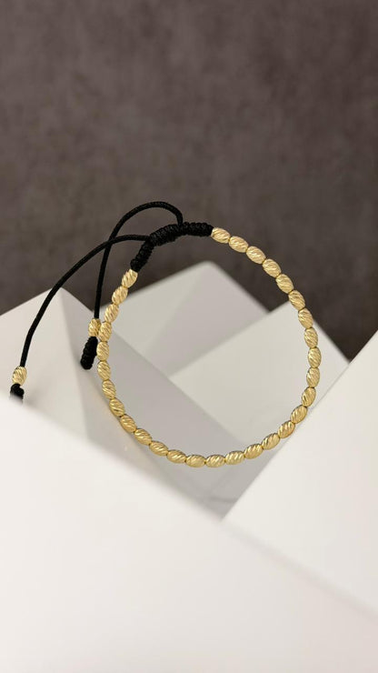PULSERA TEJIDA ORO LAMINADO IT FULL BARRIL #5