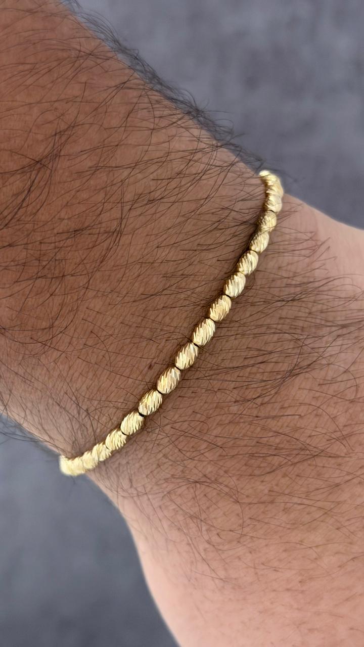 PULSERA TEJIDA ORO LAMINADO IT FULL BARRIL #5