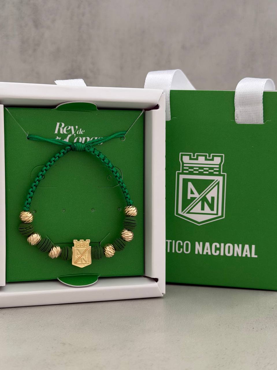 PULSERA ATLETICO NACIONAL BALINERIA 6MM ITALY (PRODUCTO OFICIAL)