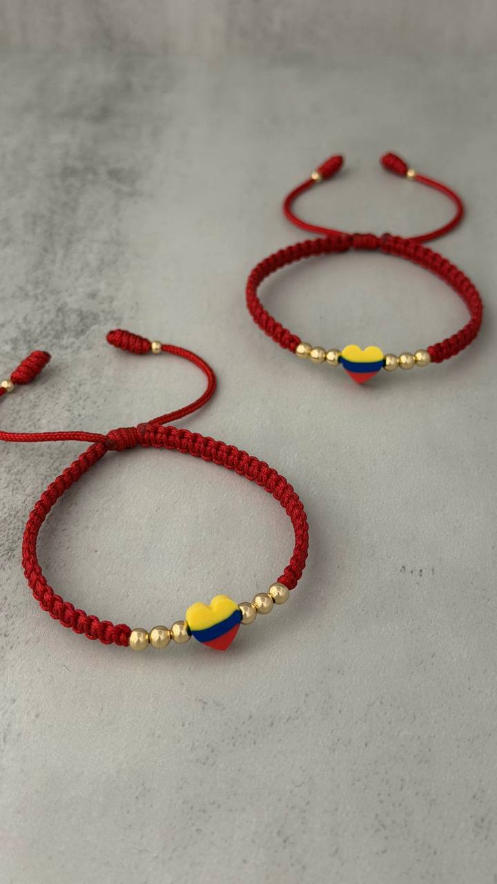 PULSERA PARA PAREJAS LEGADO TRICOLOR P4 (2 UND)