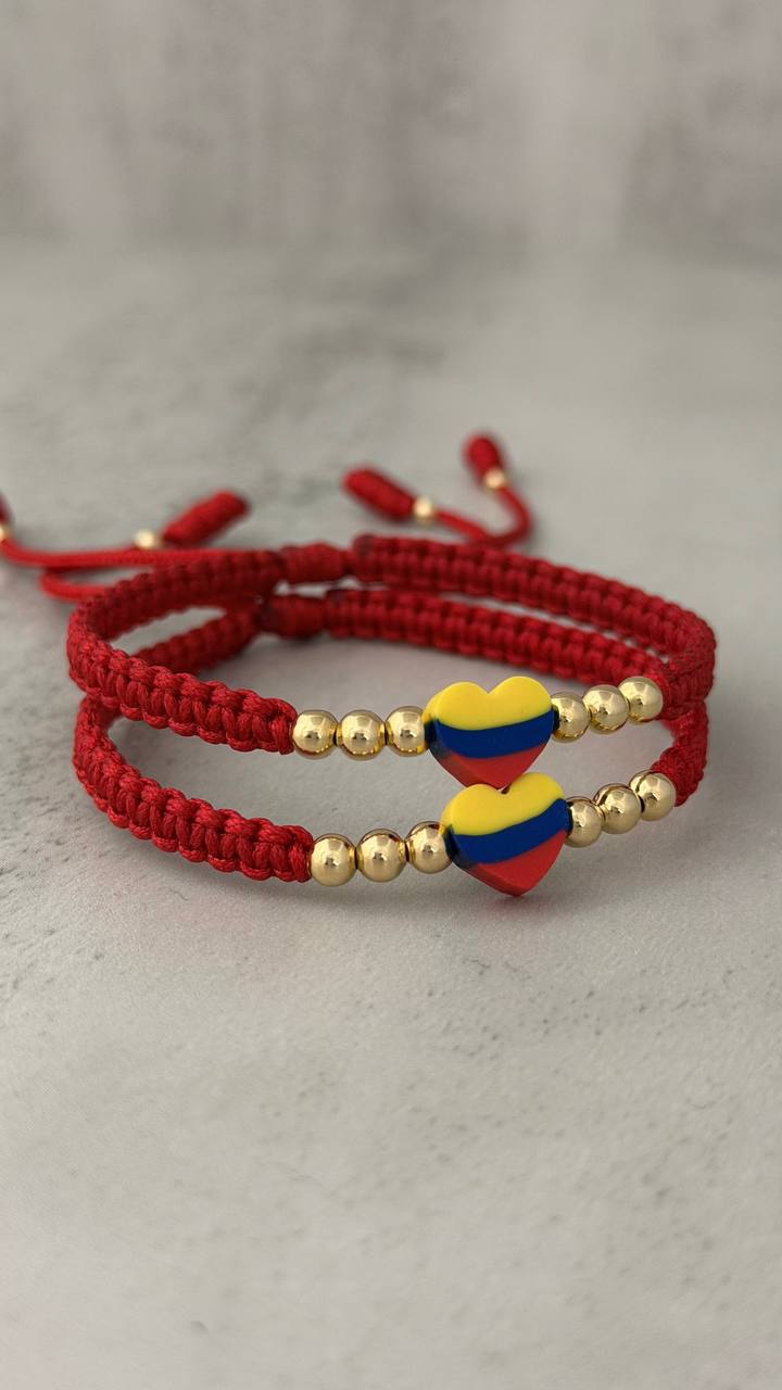PULSERA PARA PAREJAS LEGADO TRICOLOR P4 (2 UND)