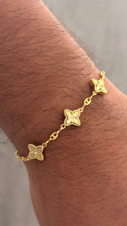 PULSERA GC CON ESLABONES LOTTUS