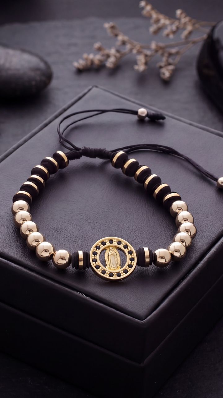 PULSERA BALIN LISO #5 Y H VIRGEN CIRCONIAS
